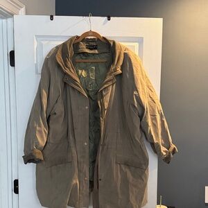 Gallery Woman 2XL  Olive Green Quilted Jacket